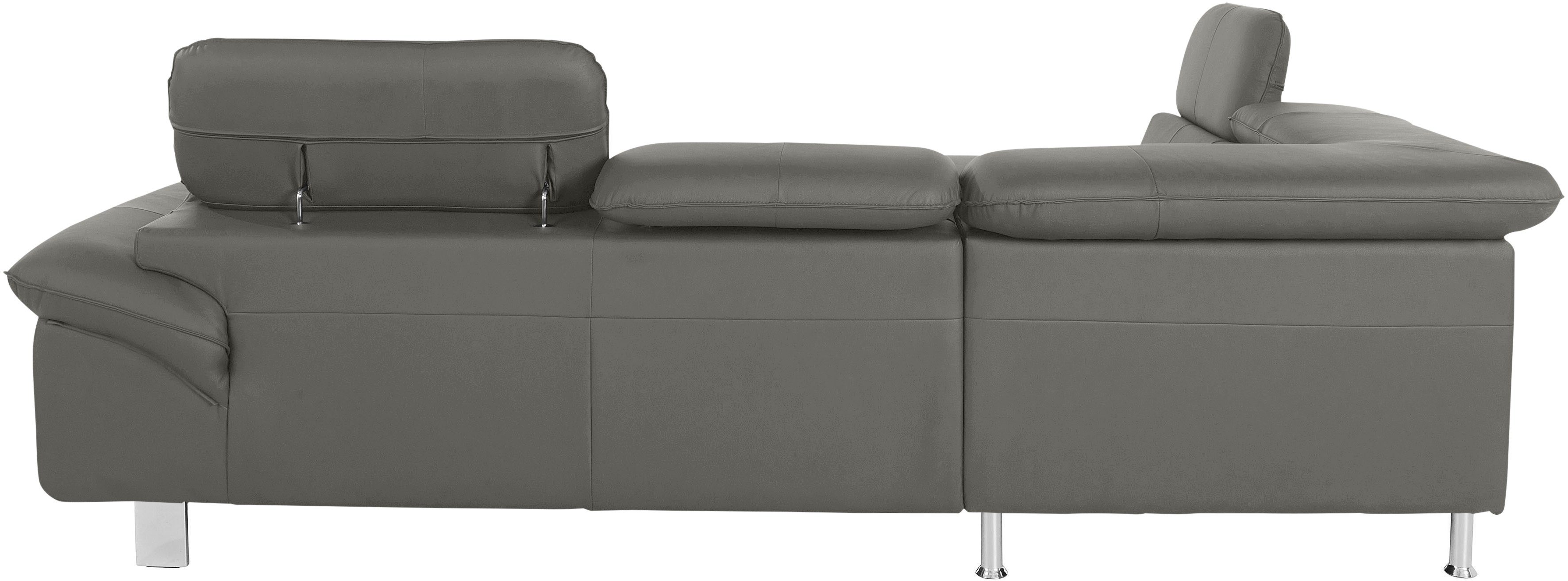 COTTA Ecksofa Driver, mit Kopfteilverstellung, wahlweise mit Bettfunktion