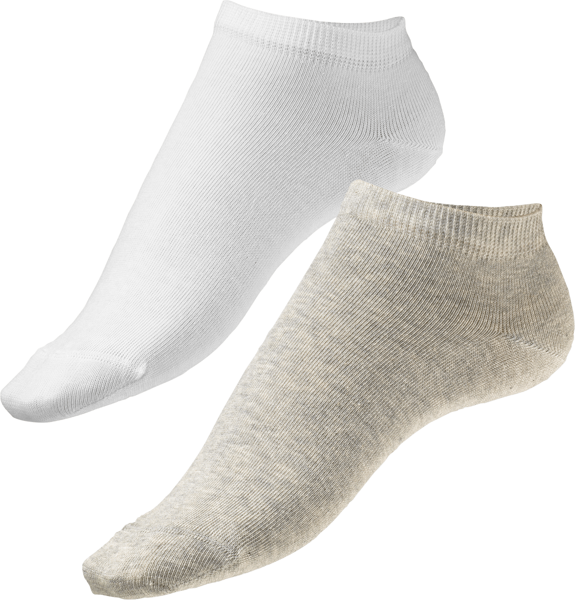 Sneaker, grau + weiß, Gr. 35-38, 2 St