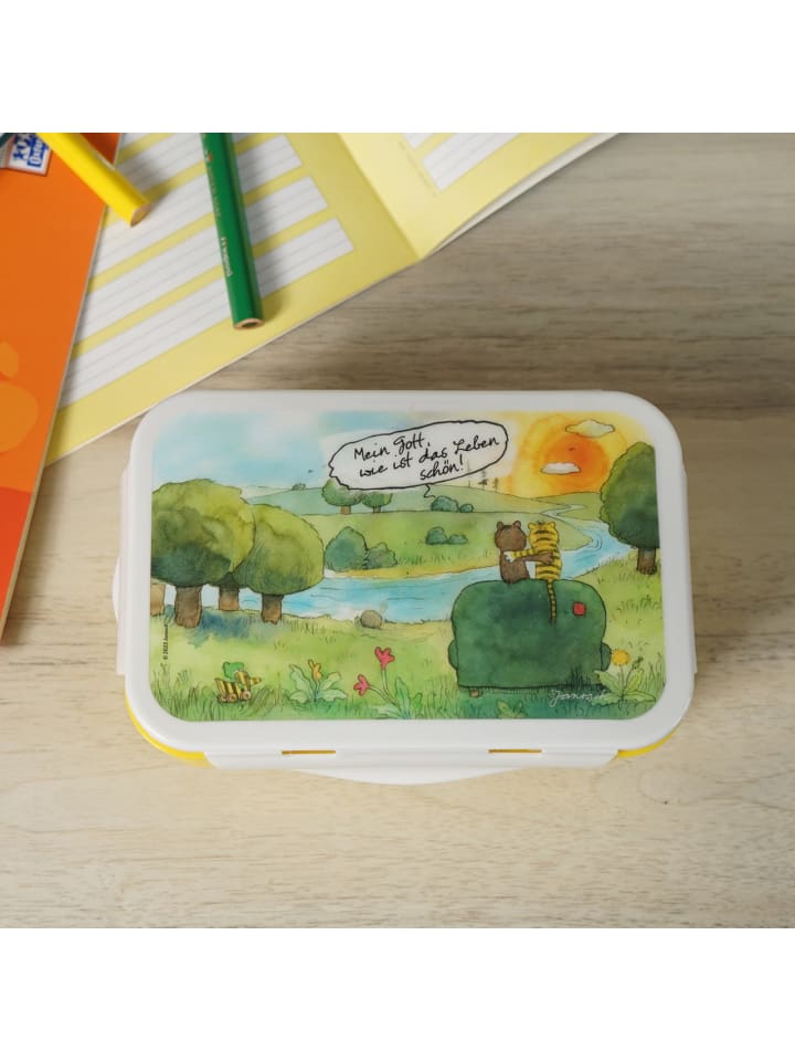 Geda Labels Brotdose Janosch Träumer in Gelb - 16x10,5x6,5cm günstig kaufen onesize