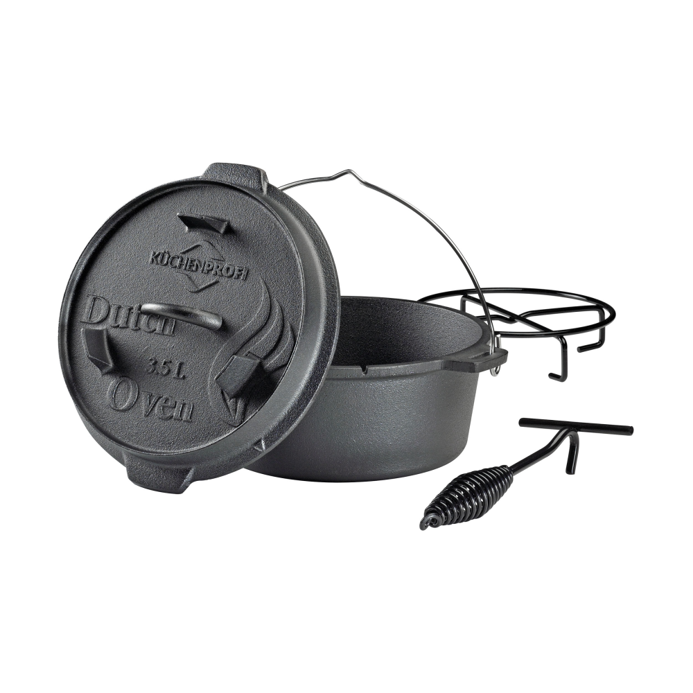 Dutch Oven 3,5l Bbq schwarz