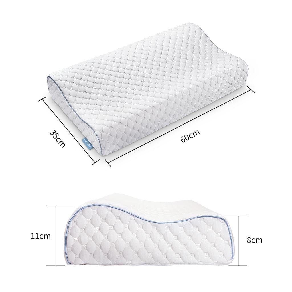 vokarala Kopfstützkissen, Höhenwählbar Schlafkissen Kopfkissen Ergonomisches Nackenstützkissen