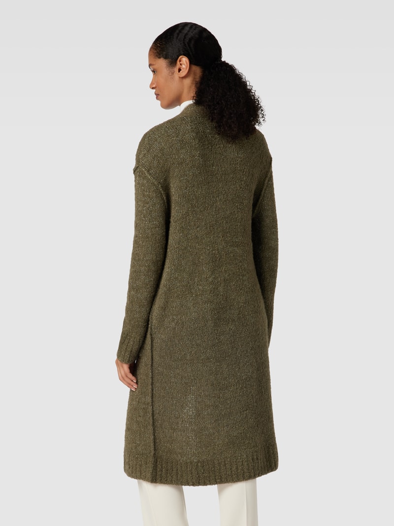 Strickjacke mit Seide-Anteil in khaki