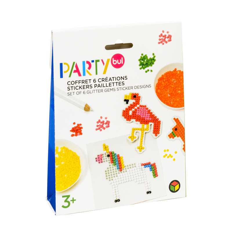 Coffret 6 créations stickers paillettes Oxybul