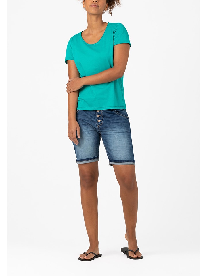 Timezone Jeans-Shorts in Blau günstig kaufen