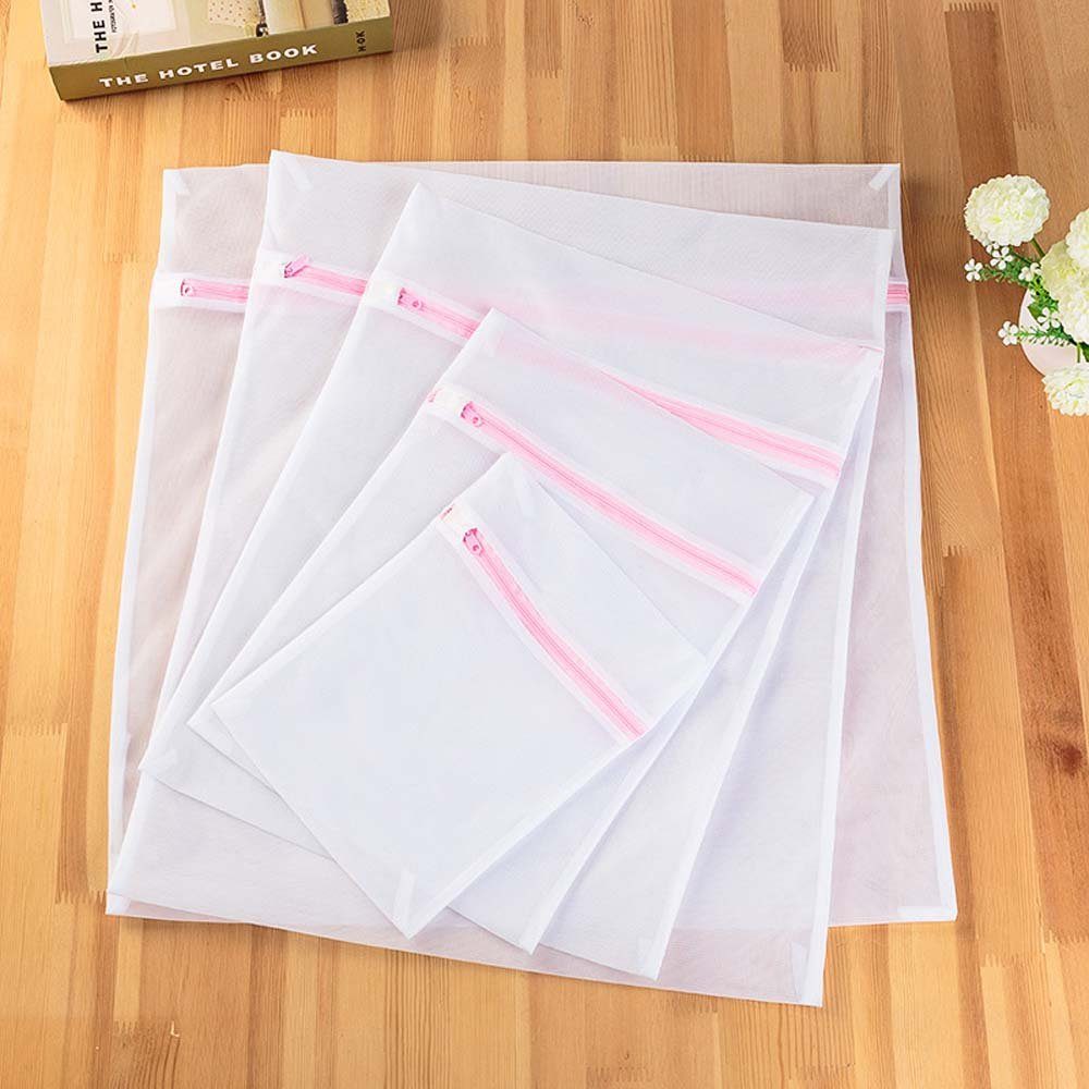 aikidio Wäschenetz 7teiliges Wäschesack-Set Pink Zip Wäschesack Wäschesack,(7-St)