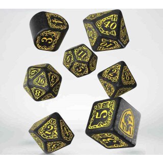 Harry Potter - Hufflepuff Modern Dice Set - Black (7)