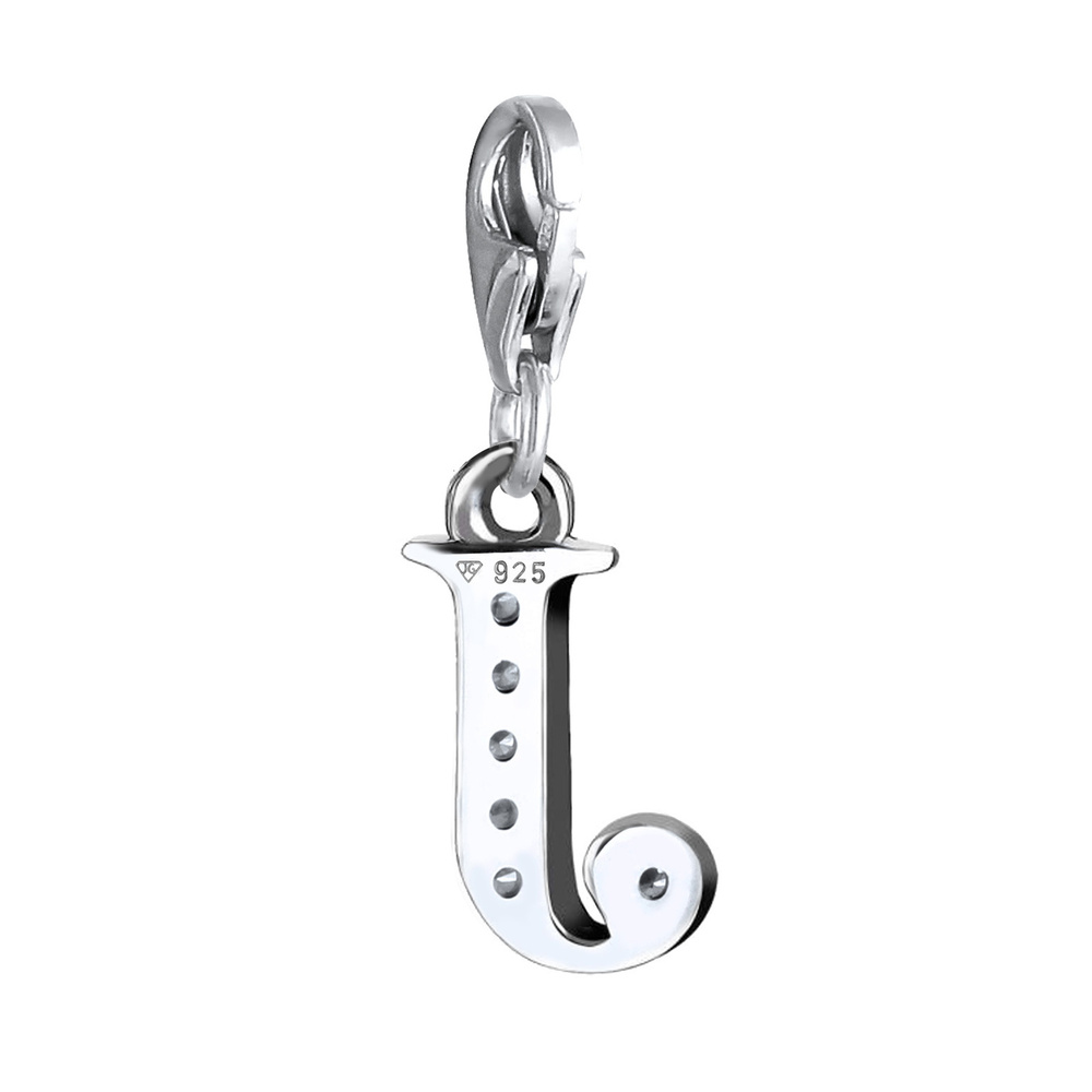 Nenalina Nenalina Amulette Charm lettre Pendentif individuel et personnalisé en argent Pendentif
