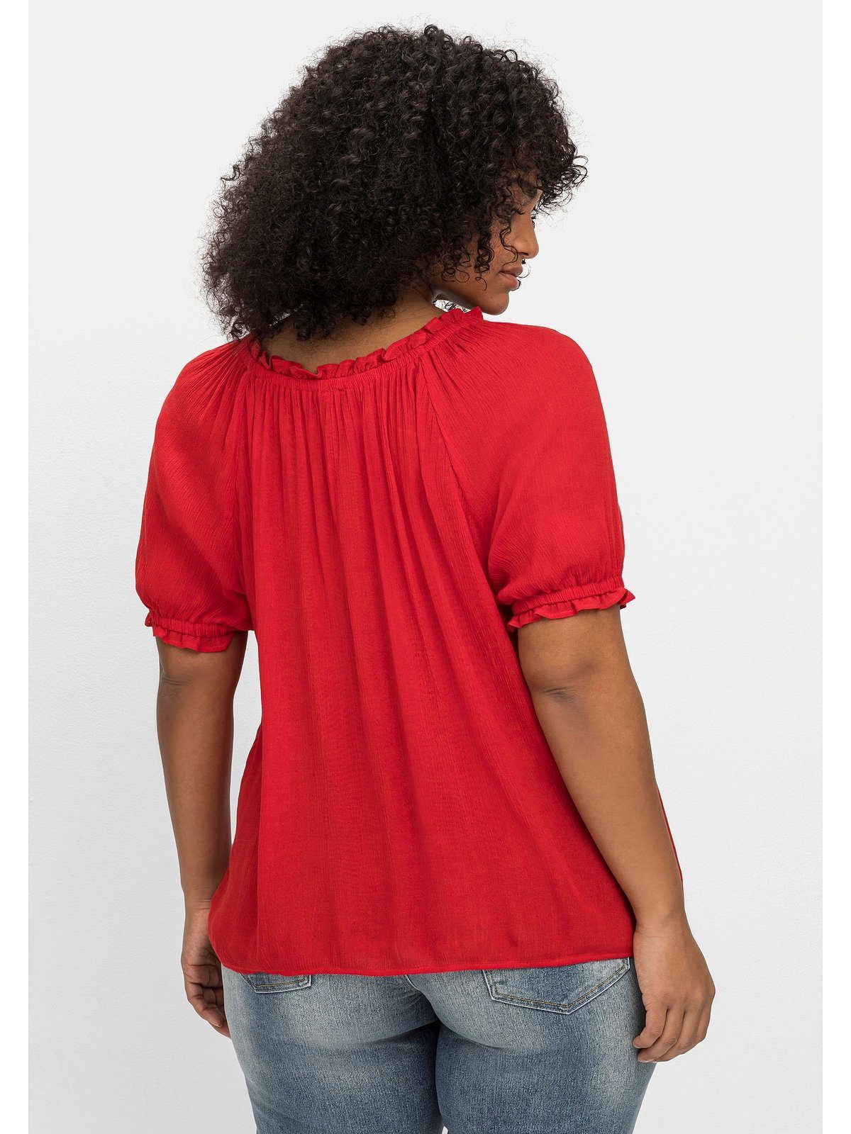 sheego by Joe Browns Tunika Große Größen im Boho-Look, mit Crochet-Spitze