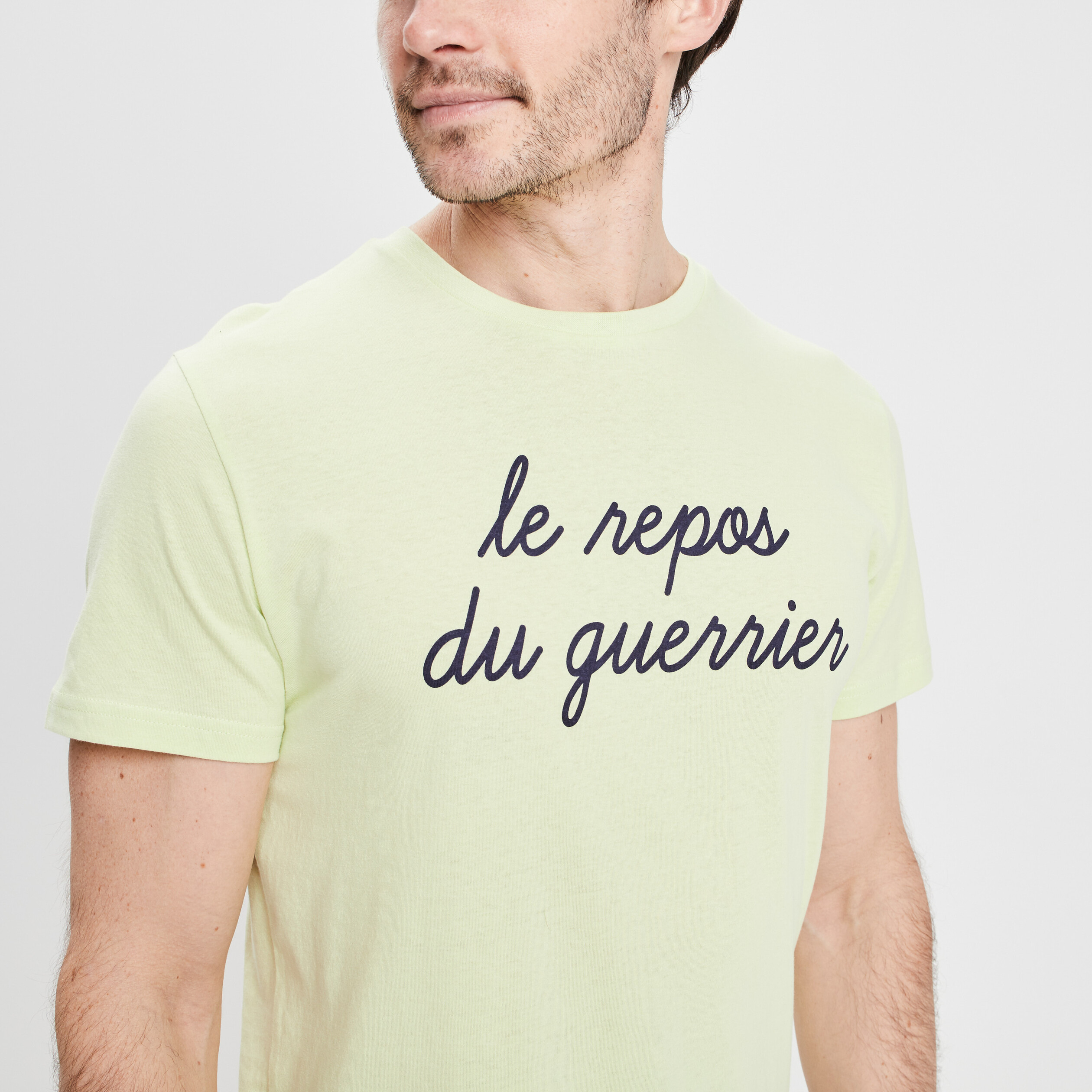 Ensemble pyjama 2 pièces vert anis homme | La Halle
