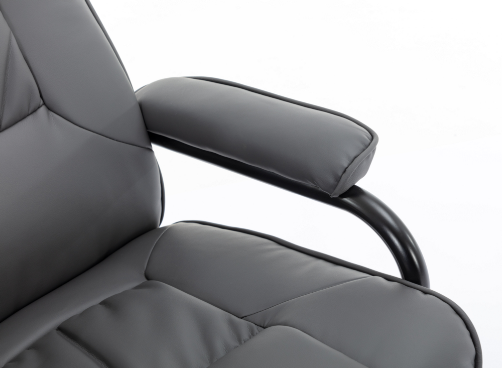 Happy Home Happy Home Massagesessel Relaxsessel mit Heizfunktion & Fußhocker grau