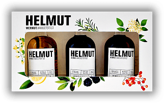 Helmut Wermut - 3er Mini Set - Rot, Weiss, Rosé 3x0,05 Liter Helmut Wermut - 3er Mini Set - Rot, Weiss, Rosé 3x0,05 Liter  0,15	 Liter - Vol 17%
