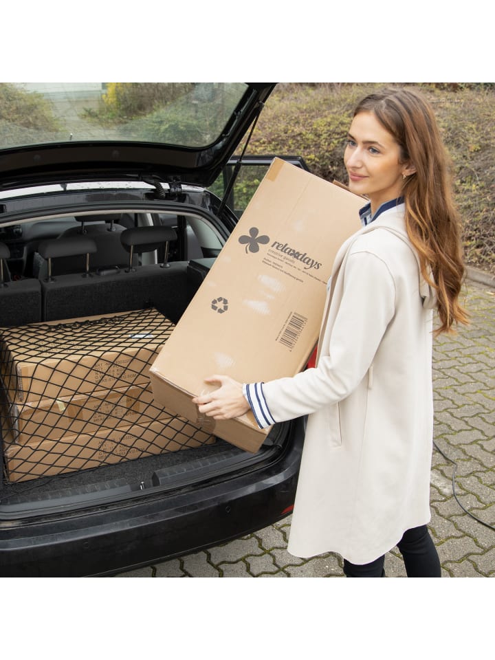 relaxdays Gepäcknetz Kofferraum in Schwarz günstig kaufen onesize