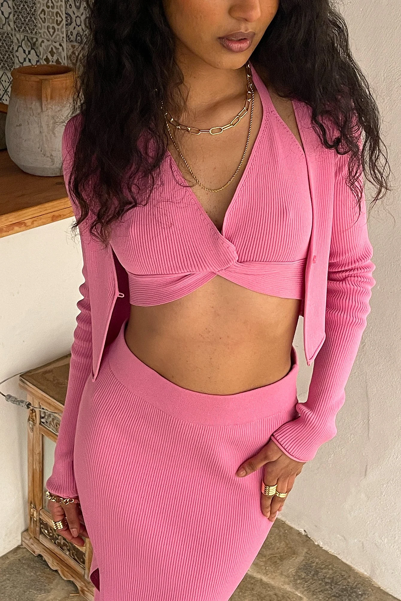 Feingestrickte Bralette