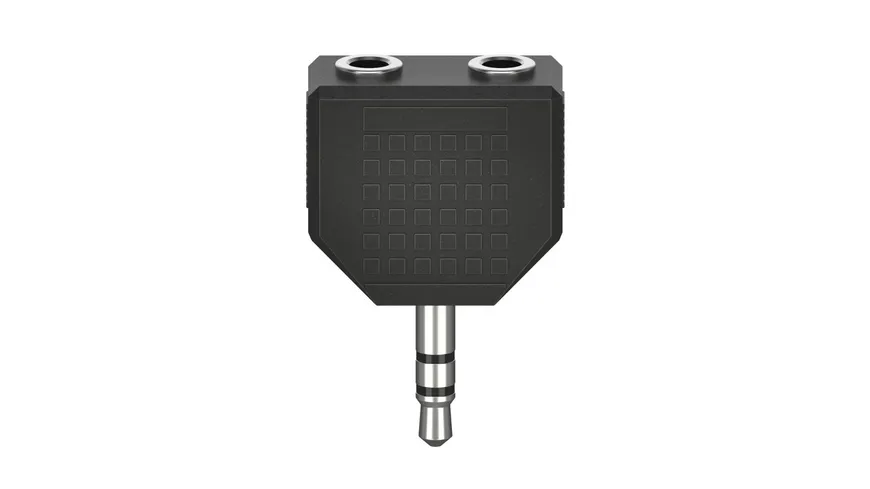 Hama Audio-Adapter, 3,5-mm-Klinken-Stecker - 2x 3,5-mm-Klinken-Kupplung, Stereo