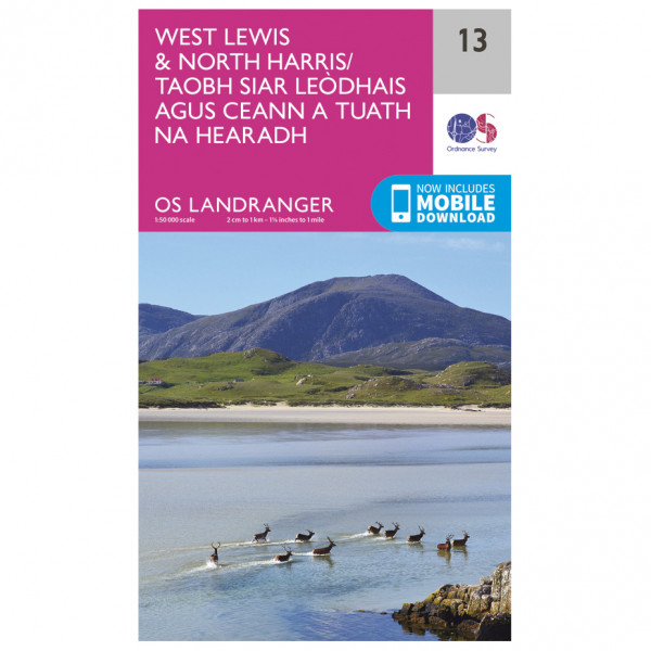 Ordnance Survey - West Lewis / North Harris L013 - Wanderkarte