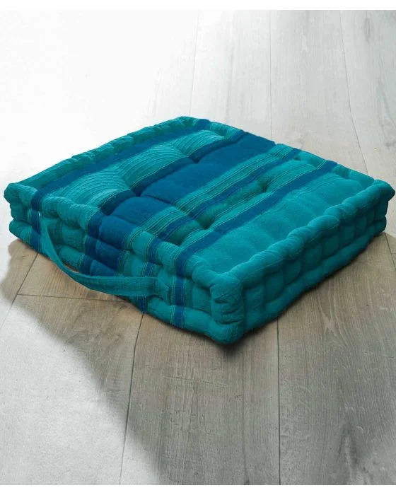 Coussin d'assise uni et rayé