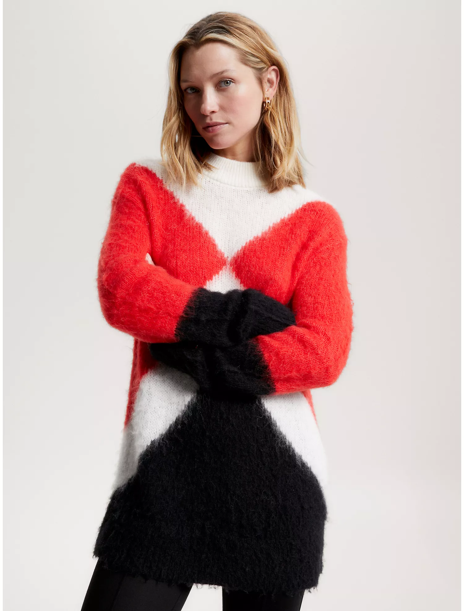 Argyle Alpaca Sweater