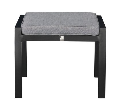 LC Garden Gartenlounge-Hocker LC Garden Sondrino Hocker schwarz Fußbank