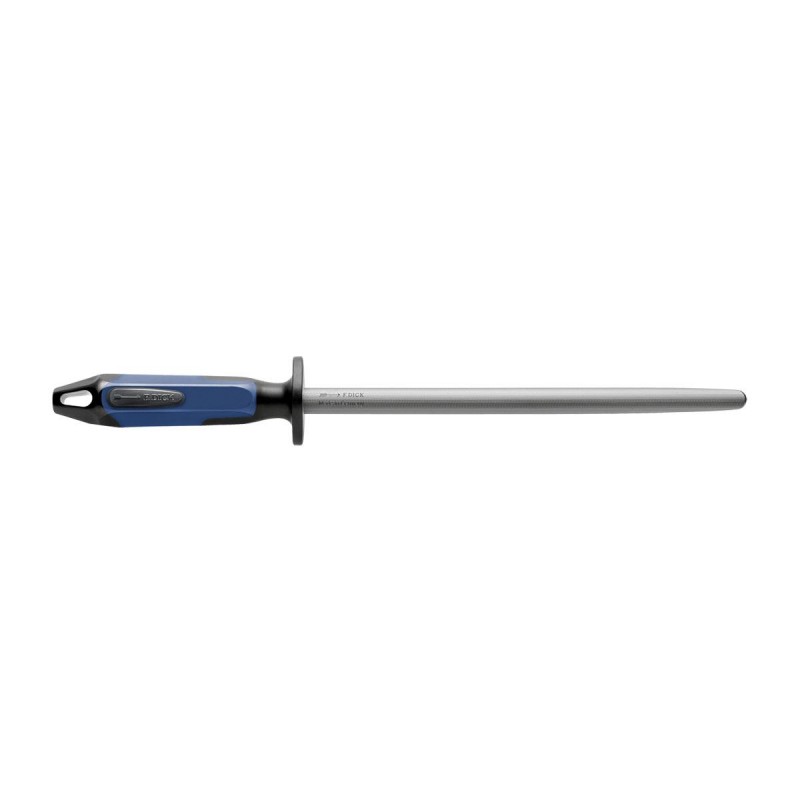 Dick Wetzstahl fein geschnitten 2k ovaler Griff blau \/ schwarz 25 cm