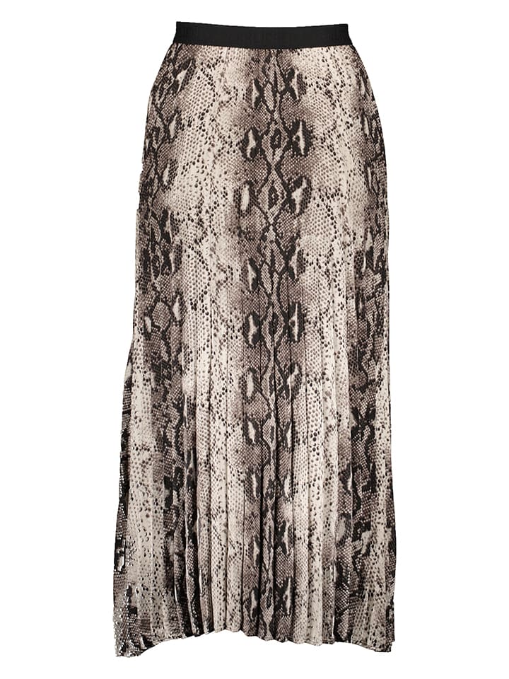 Herrlicher Plisseerock in Braun/ Beige günstig kaufen