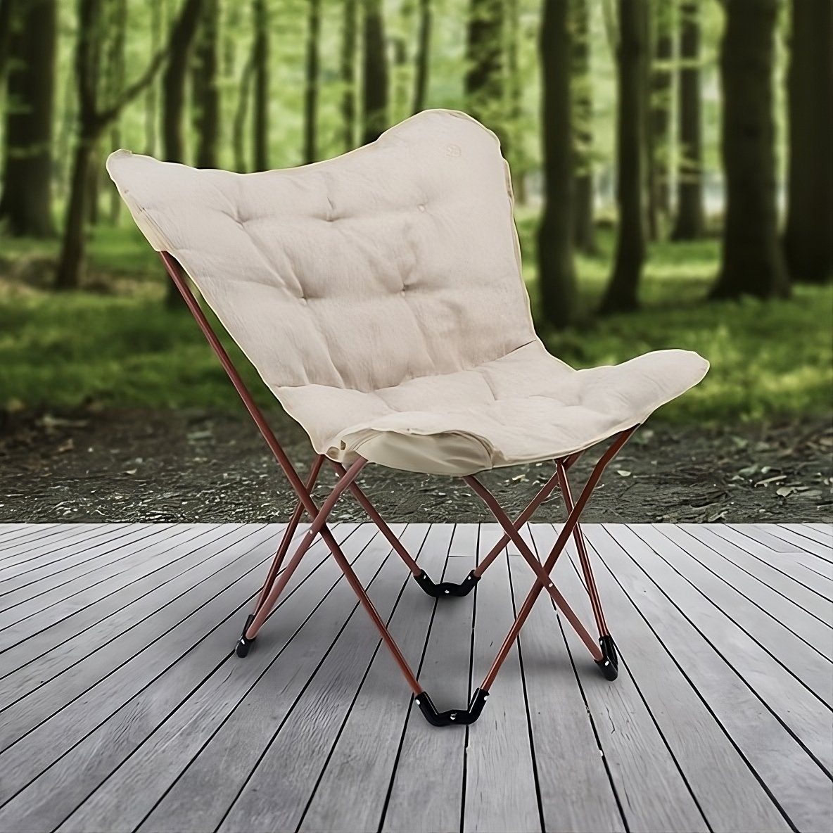 boho living® Campingstuhl Butterfly, Waschbar bei 30°C