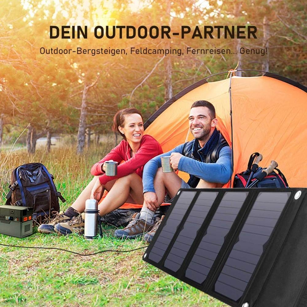 GLIESE Solarmodul 60W Faltbares Solarpanel Solarladegerät Solarmodul für Iphone laptop, Monokristallin