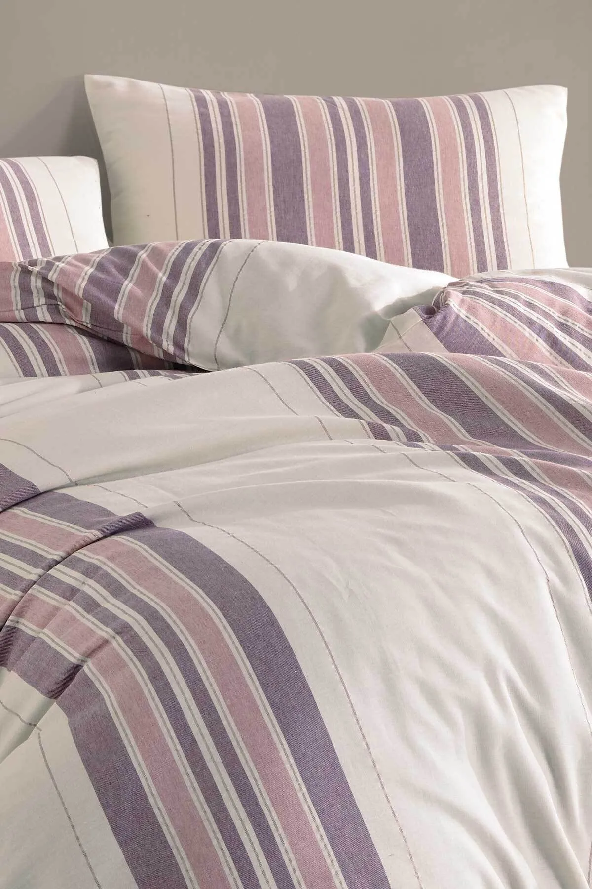 Elart  Marilla Bettbezug-Set für Doppelbett, 4-teilig, getrocknete Rose