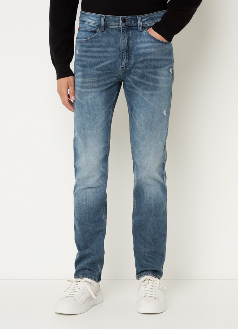Blugi HUGO BOSS slim fit, spălare medie