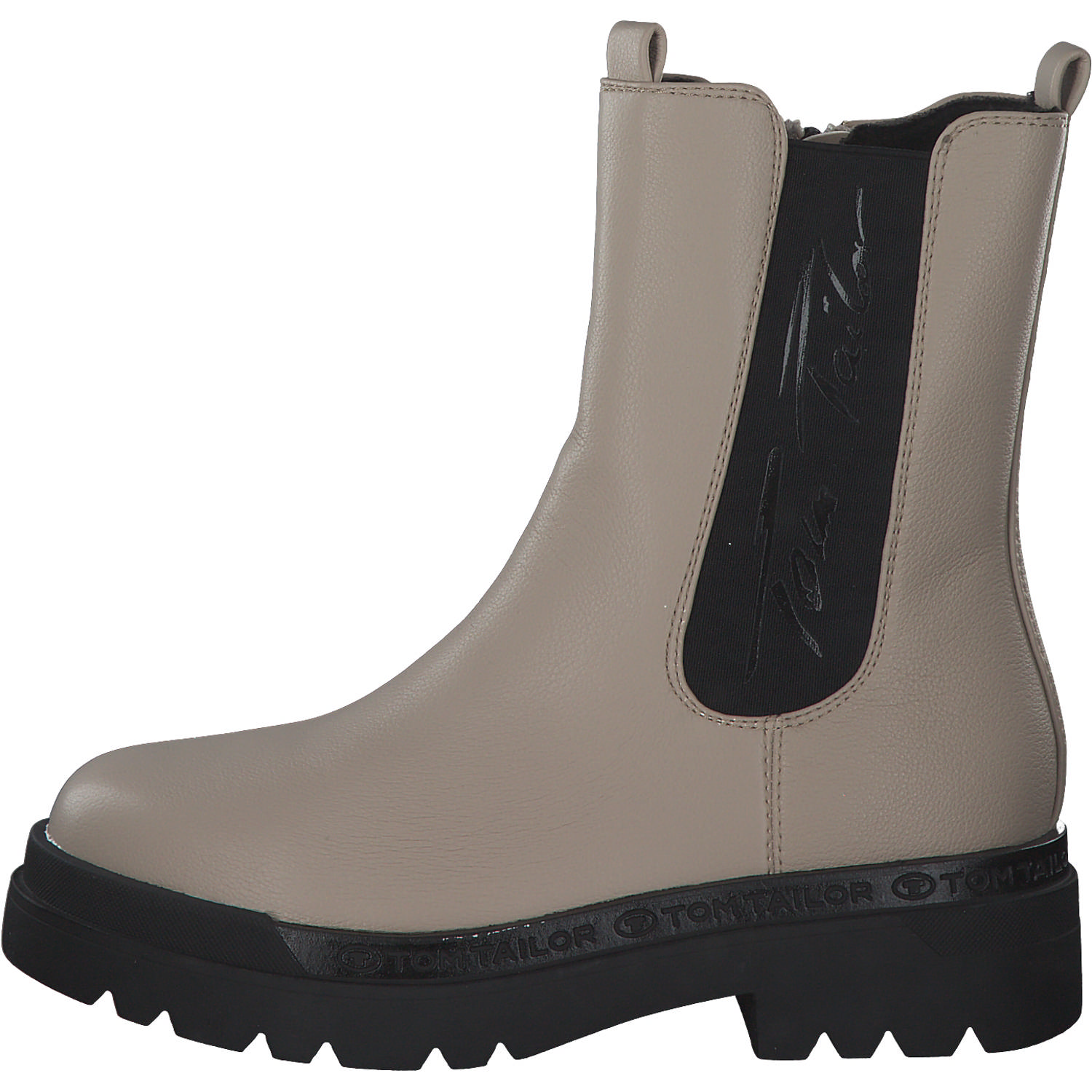 Tom Tailor 4294004, Chelsea Boots, Damen, Beige (taupe)