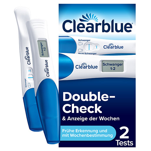 CLEARBLUE Schwangerschaftstest Kombipack Urin  2 St  Kombipackung