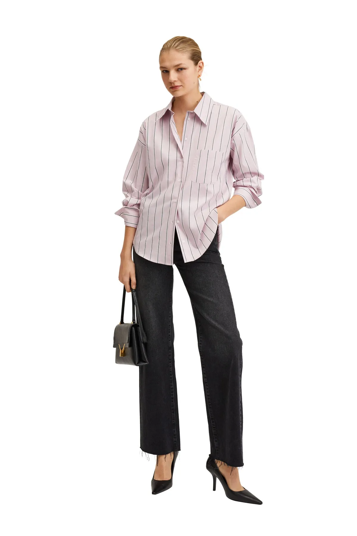 MANGO  Hemd - Rosa - Regular Fit