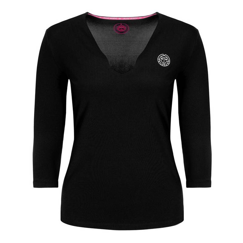 BIDI BADU Ariana Tech V-Neck Longsleeve Tennisshirt Damen