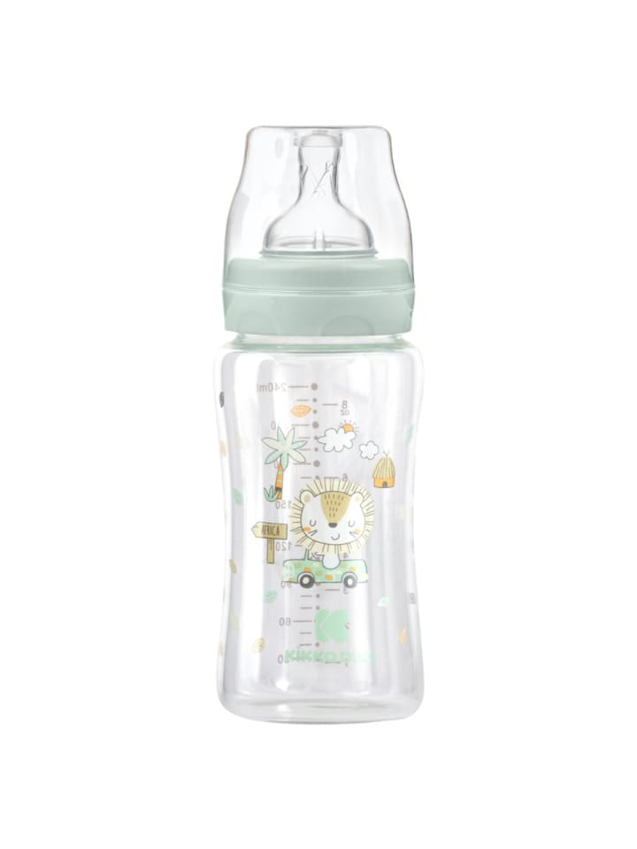 Kikkaboo Baby Glasflasche 240 ml in grün günstig kaufen onesize