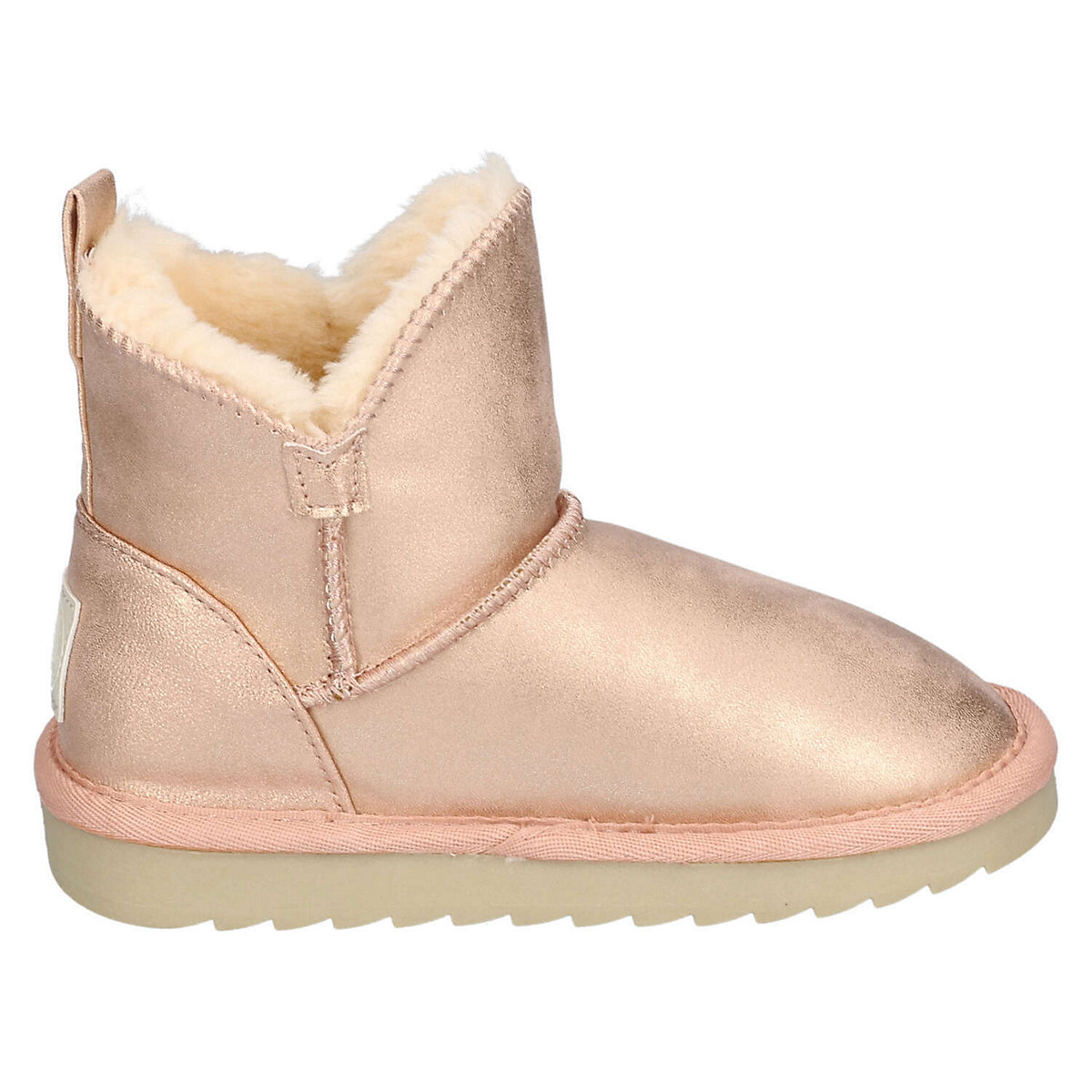 Bolsa Chica Mid Jr Nude Glitter Ballerinas