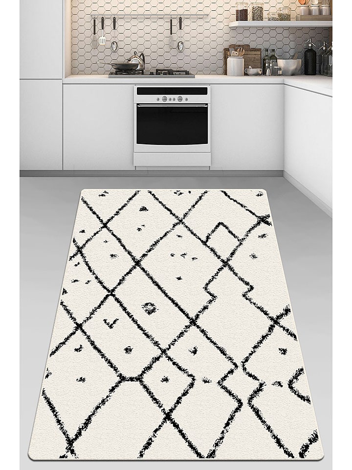 Conceptum Hypnose Kurzflor-Teppich ''Dalmata'' in Creme/ Schwarz günstig kaufen