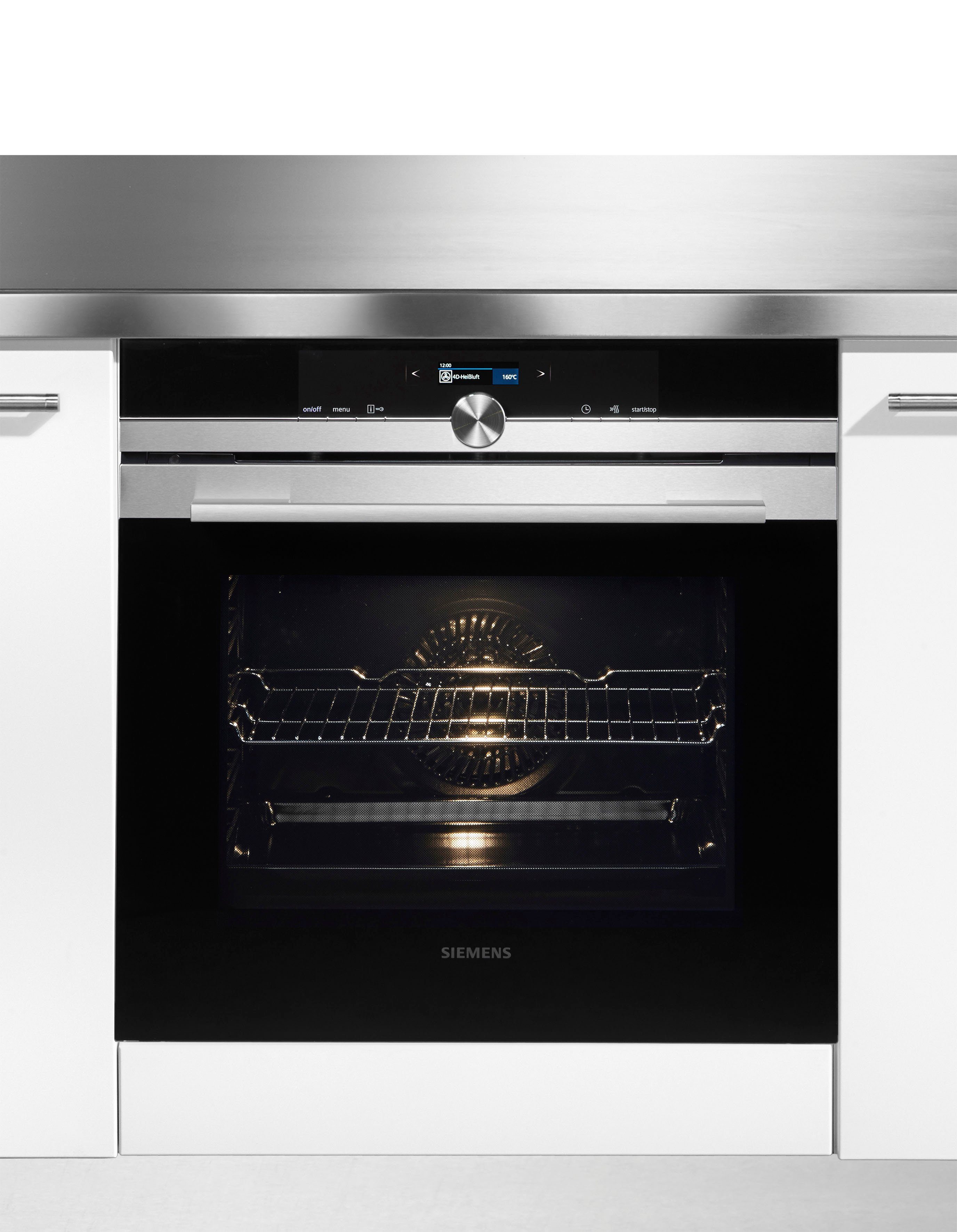 SIEMENS Pyrolyse Backofen HB674GBS1A+, mit Teleskopauszug nachrüstbar, Pyrolyse-Selbstreinigung, mit activClean