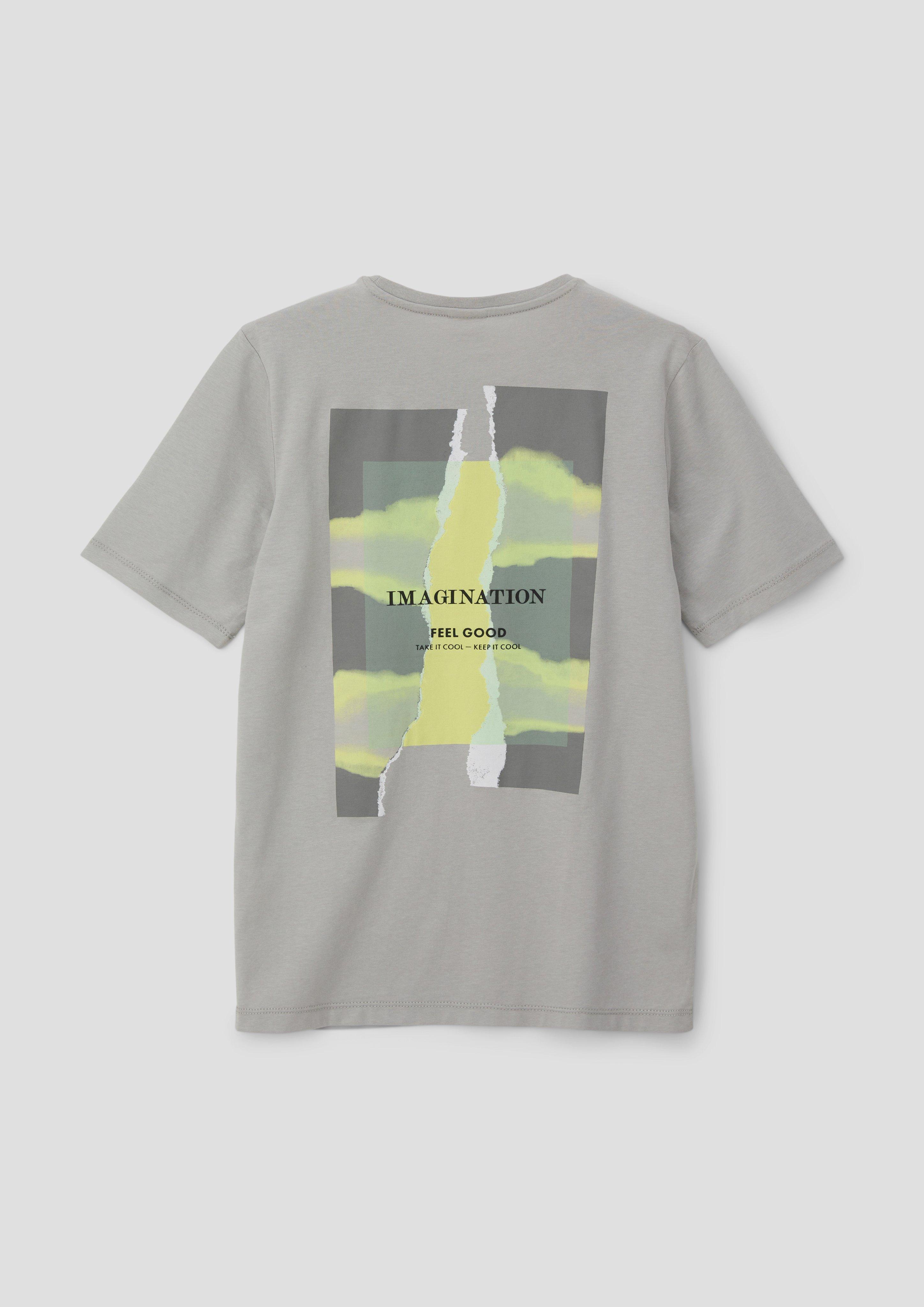 T-Shirt aus Baumwolle mit Rückenprint  2142881-9114