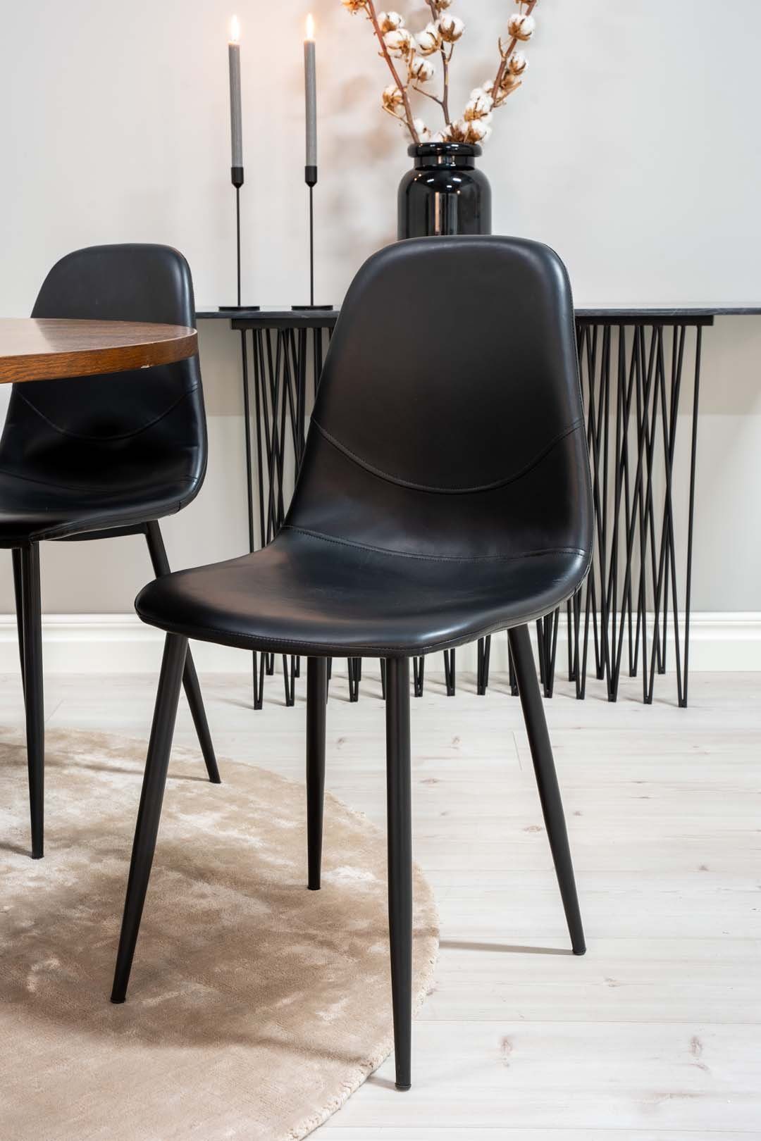 ebuy24 Essgruppe Copenhagen Essgruppe Tisch braun und 6 Polar Stühl