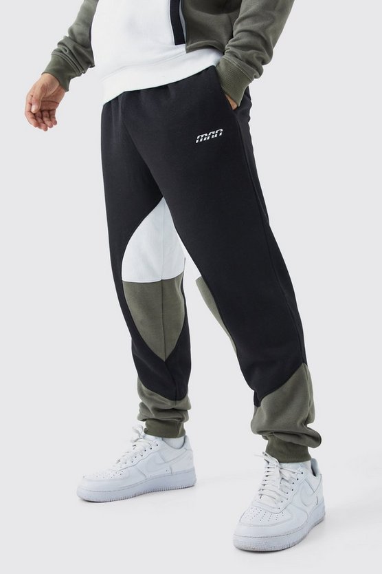 Man Colorblock Jogginghose