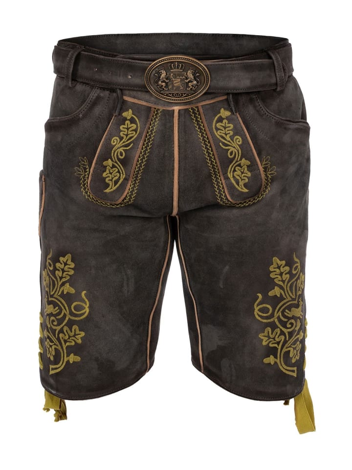 MADDOX Lederhose UTZ in dunkelbraun günstig kaufen