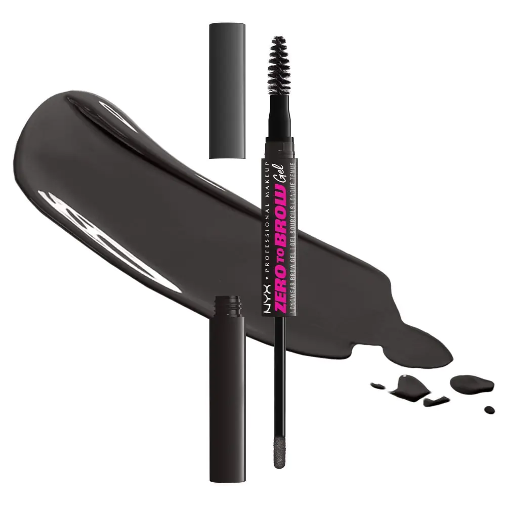 NYX Zero To Brow Eyebrow Gel Μαύρο