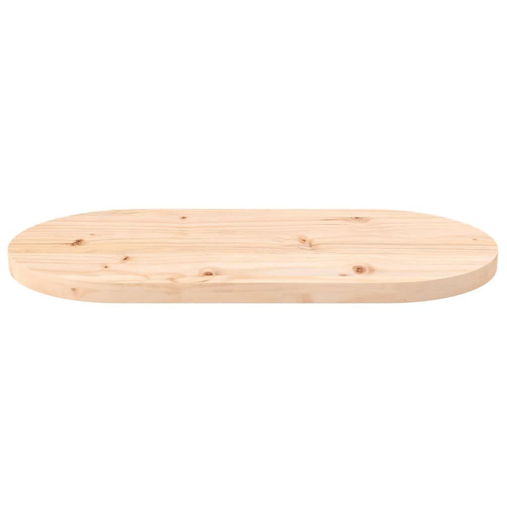 vidaXL Tischplatte Tischplatte 60x30x2,5 cm Massivholz Kiefer Oval (1 St)