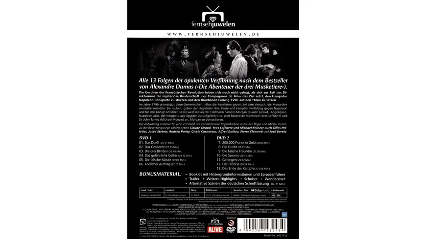 Das Geheimnis der weißen Masken - Die komplette Serie (Fernsehjuwelen)  [2 DVDs]