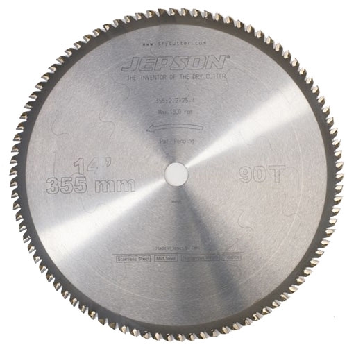 Jepson 600590 HM list pile 355 mm 60T za čelik i nehrđajući čelik - debeli materijali