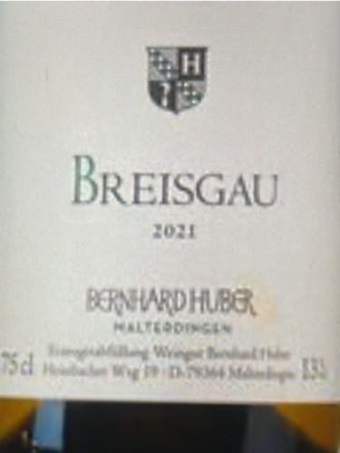 Bernhard HuberBreisgau 2021