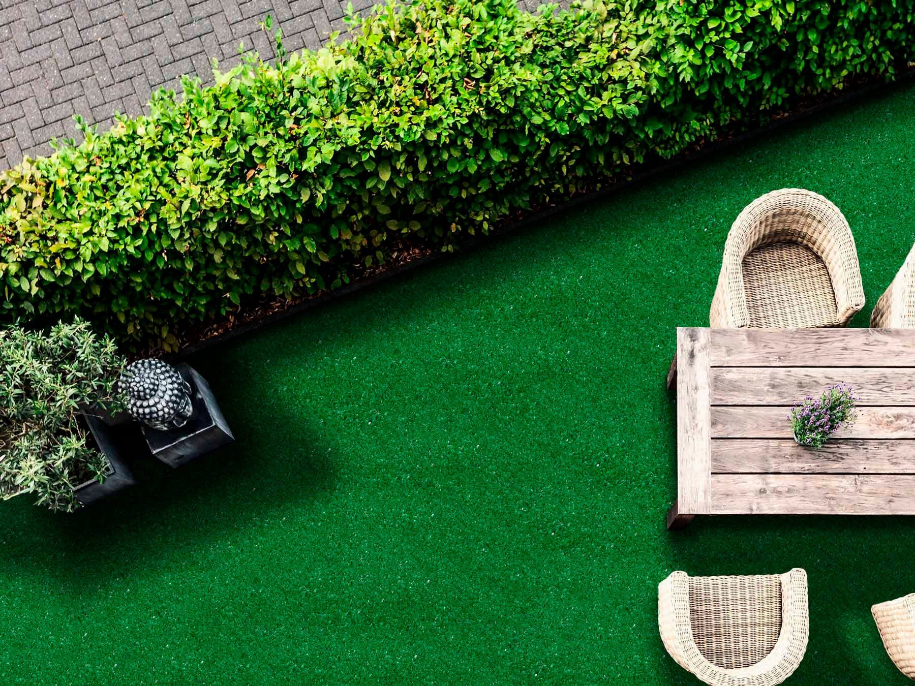 Kunstrasen Rasenteppich Siena, KONIFERA, rechteckig, Höhe: 7 mm, mit Drainagefunktion, ideal für Balkon & Terrasse