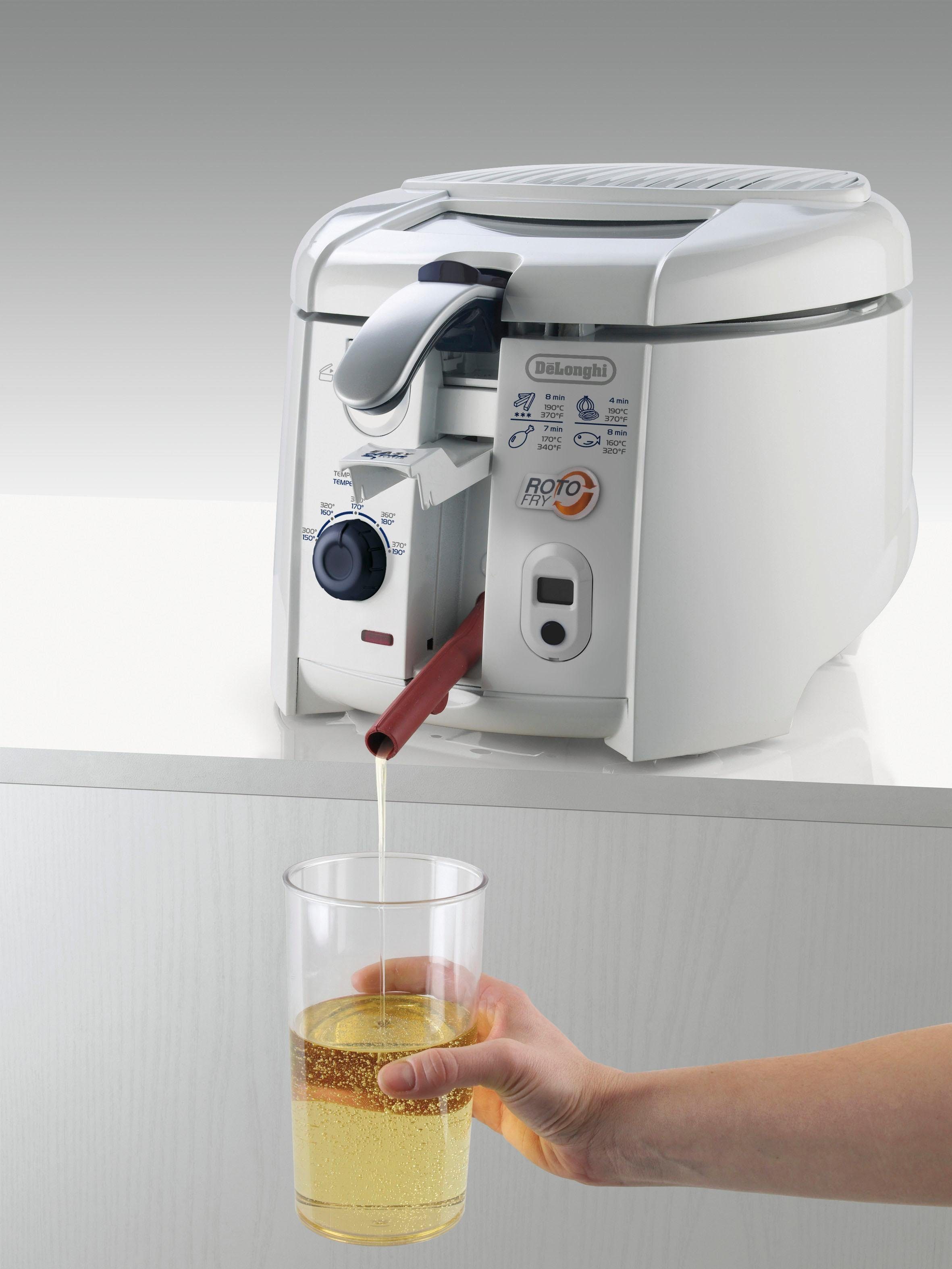 De'Longhi Rotofritteuse F 28313.W, 1800 W, Fassungsvermögen 1 kg
