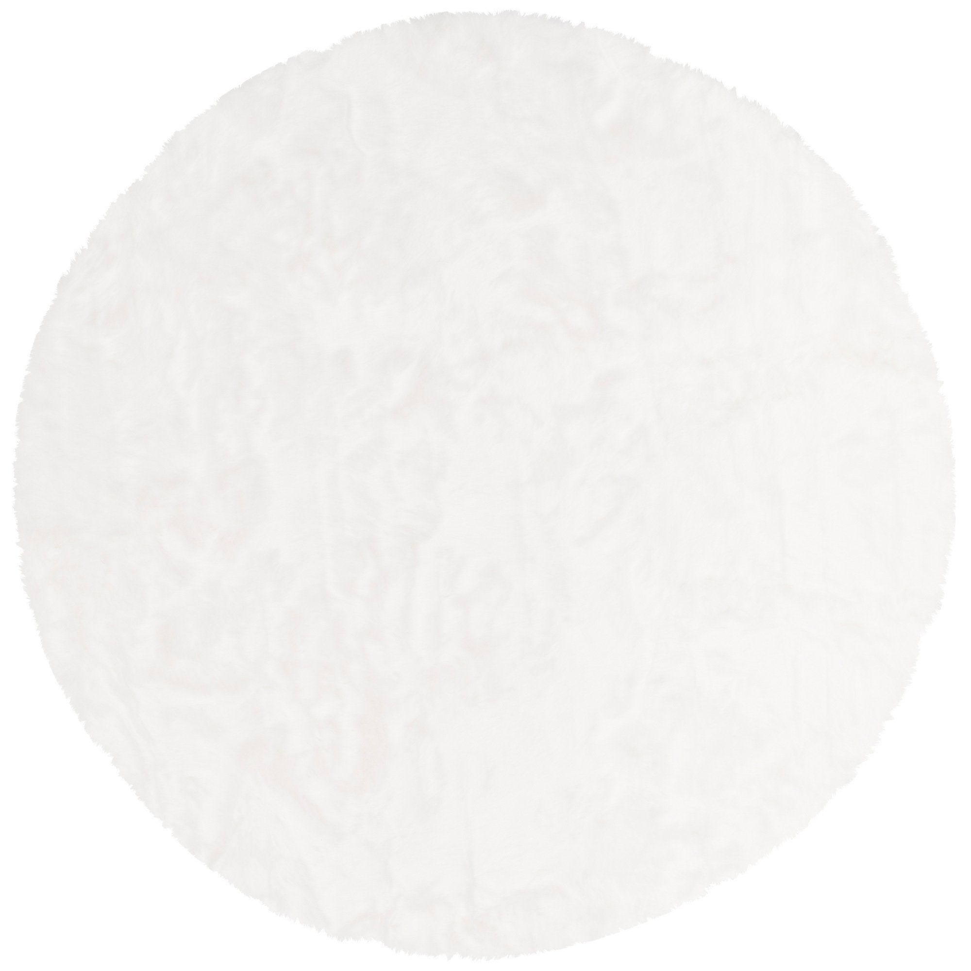 Fellteppich Luxus Super Soft Fellteppich Aspen Rund Meliert, Pergamon, Rund, Höhe: 50 mm