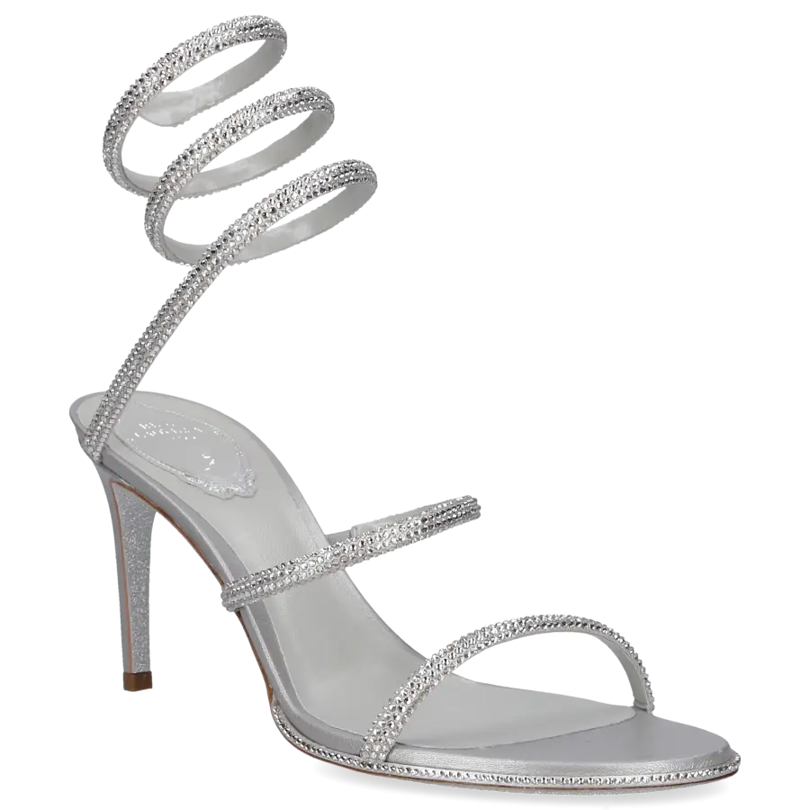 Rene Caovilla - Sandalen CLEO Satin - grau