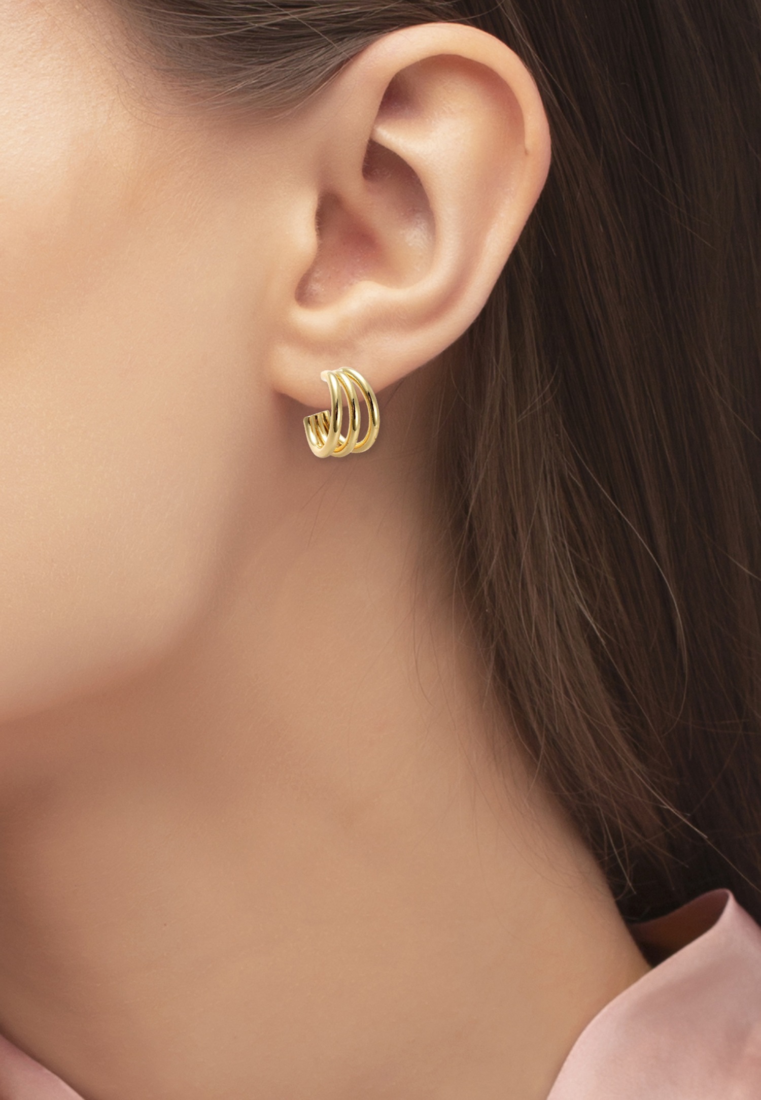 Boucles d'oreilles Heideman Hemi dorées